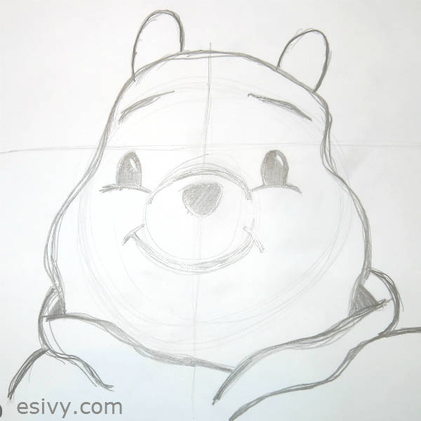 Hollywood studios son's Pooh drawing in class