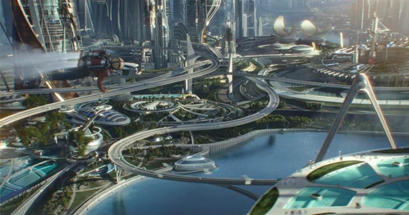 tomorrowland futuristic city