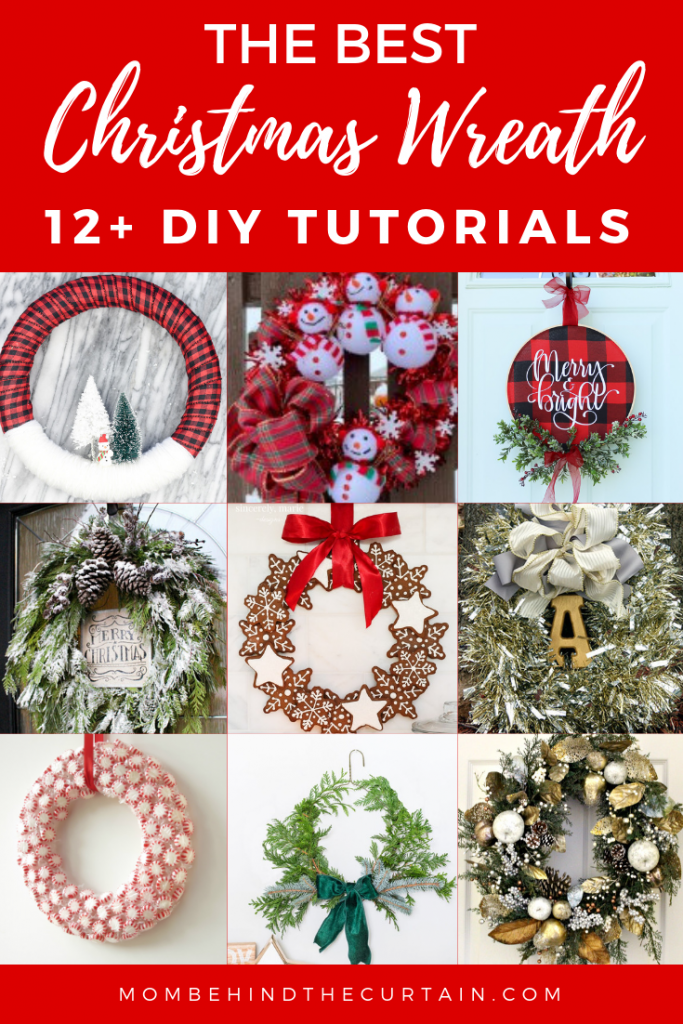 12+ DIY Christmas Wreath Ideas & Tutorials • Mom Behind the Curtain