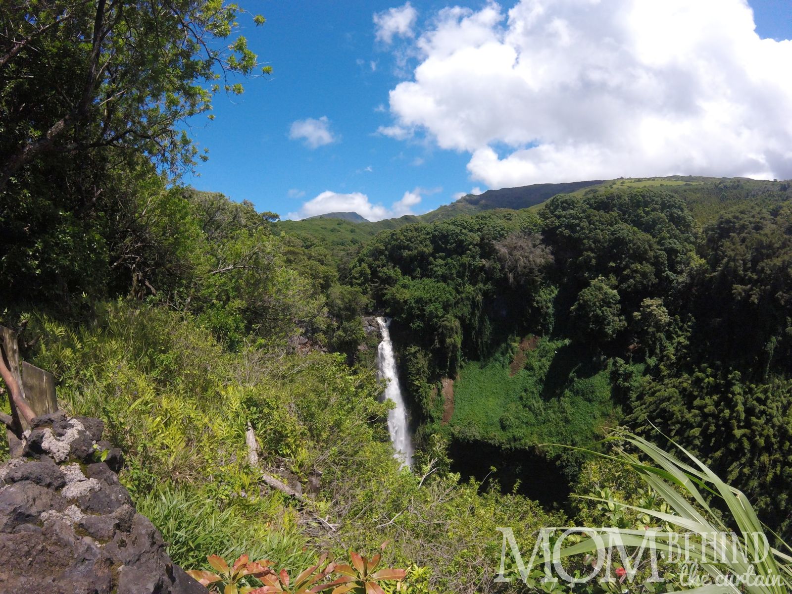 Makahiku Falls on the Pipiwai trail off the road to Hana.