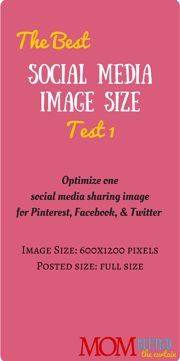 Test 1 of trying to find the best social media image size, a single image that will work for social sharing images on Facebook, Twitter, and Pinterest.