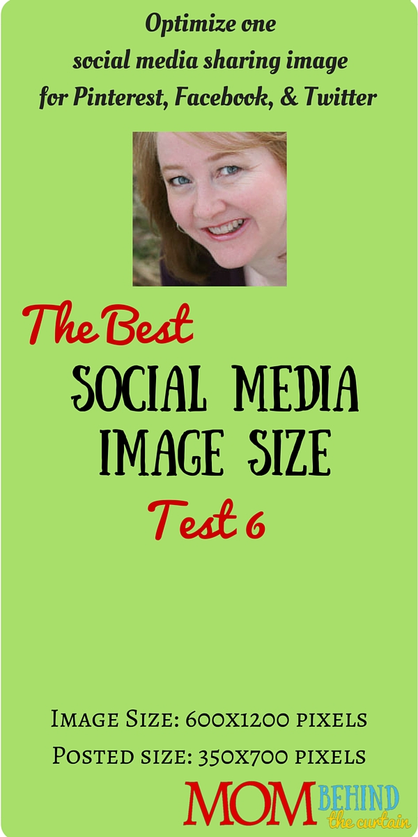 Test 6 of trying to find the best social media image size, a single image that will work for social sharing images on Facebook, Twitter, and Pinterest.